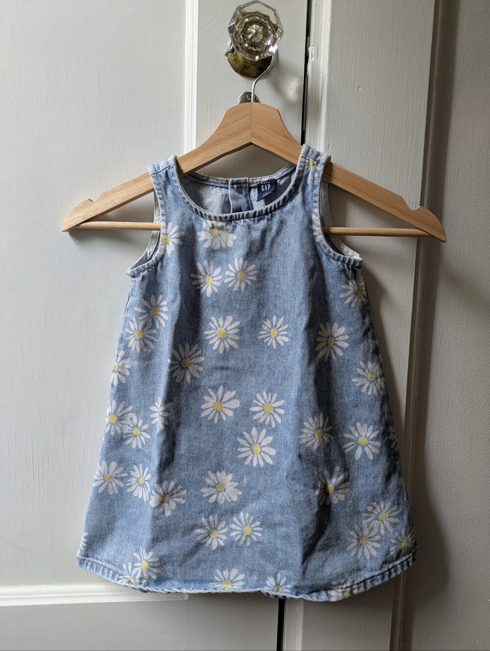 Baby GAP Denim Dress, Size 3, Daisy Print
